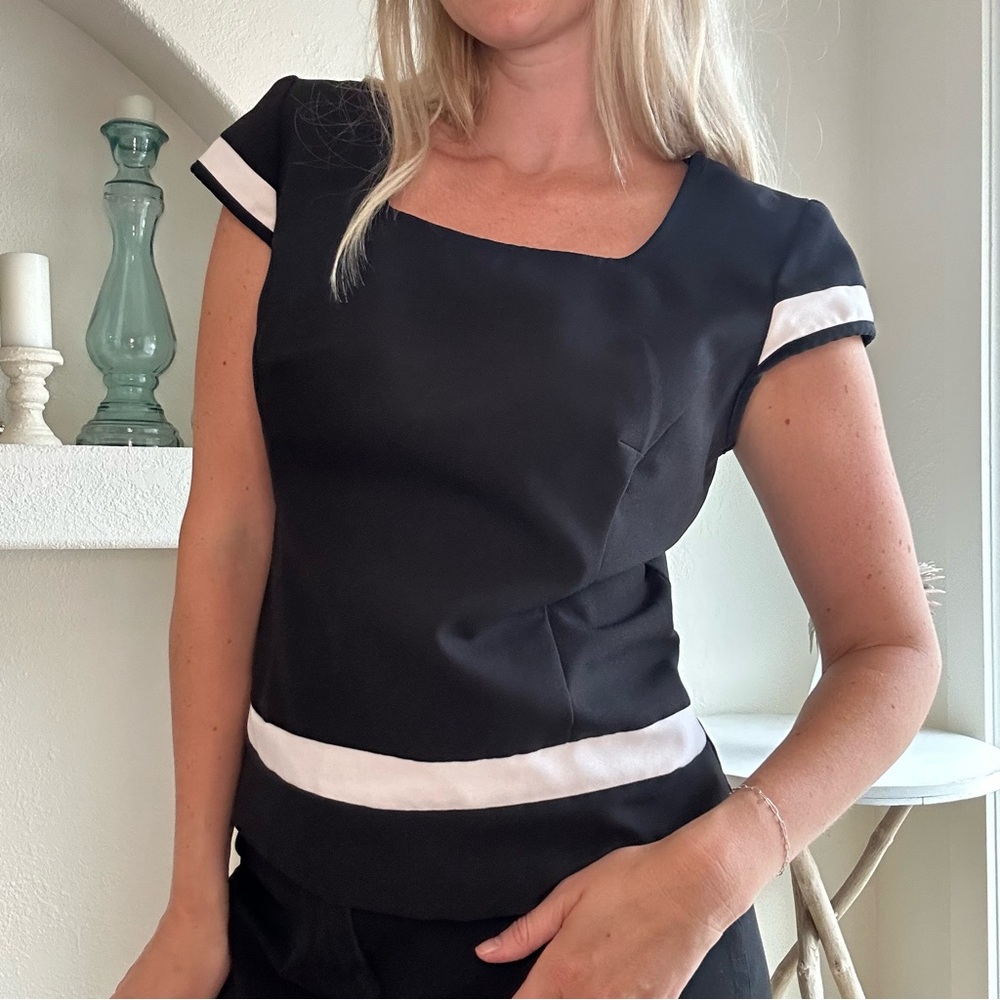 Vintage 90s Suits Us structured sailor esque top